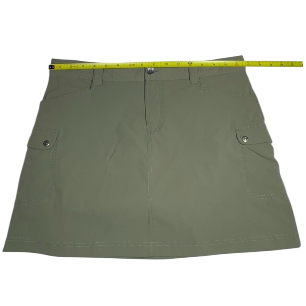 Eddie Bauer Women’s Olive Cargo Travex Flexion Athletic Hiking Skorts Size 8 - Picture 8 of 16